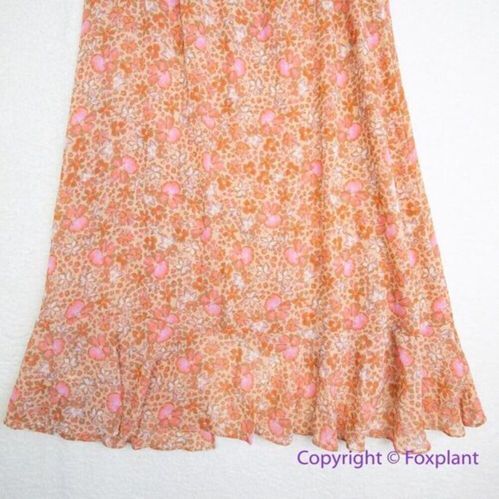 New! Free People Romance Me Floral Print Maxi Half Slip Skirt , size M - Picture 11 of 16